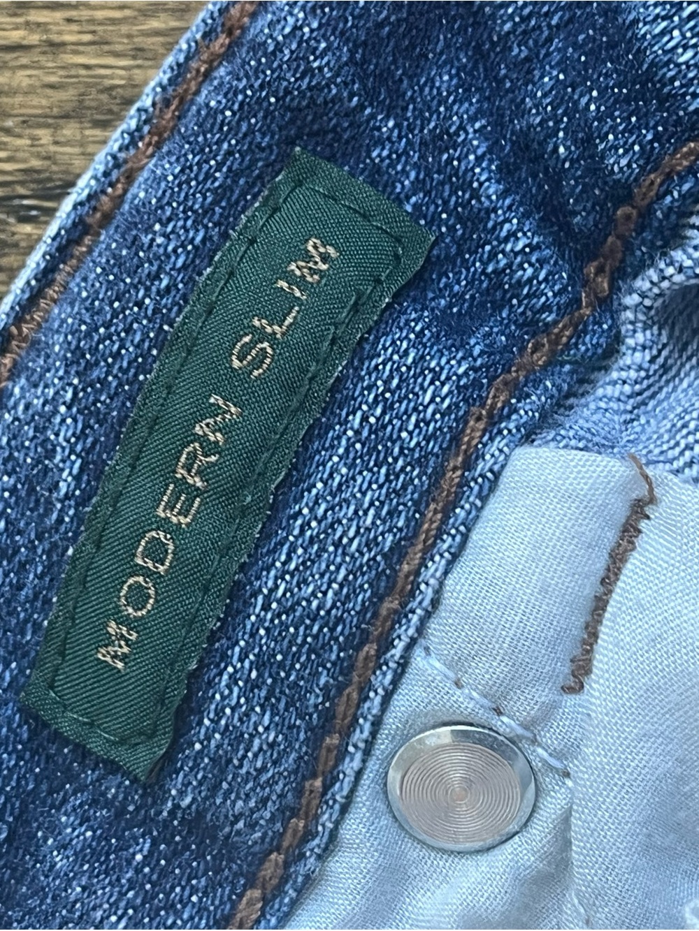 LRL Ralph Lauren Modern Slim Jeans in Medium Blue Size 6 - Picture 4 of 10